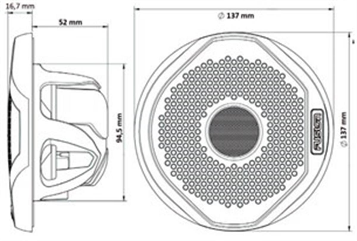 Fusion Marin Su Geçirmez Titanyum TweterlI Hoparlör 