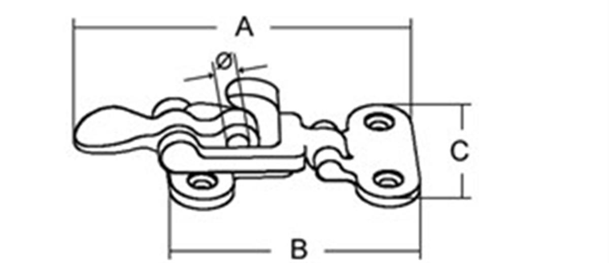 Gergili kilit 100x46mm