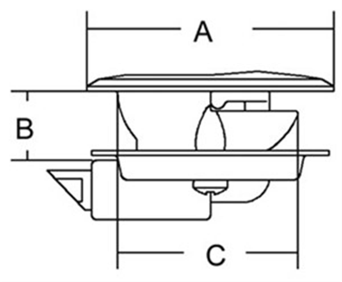 Gömme kompakt kilit 50mm