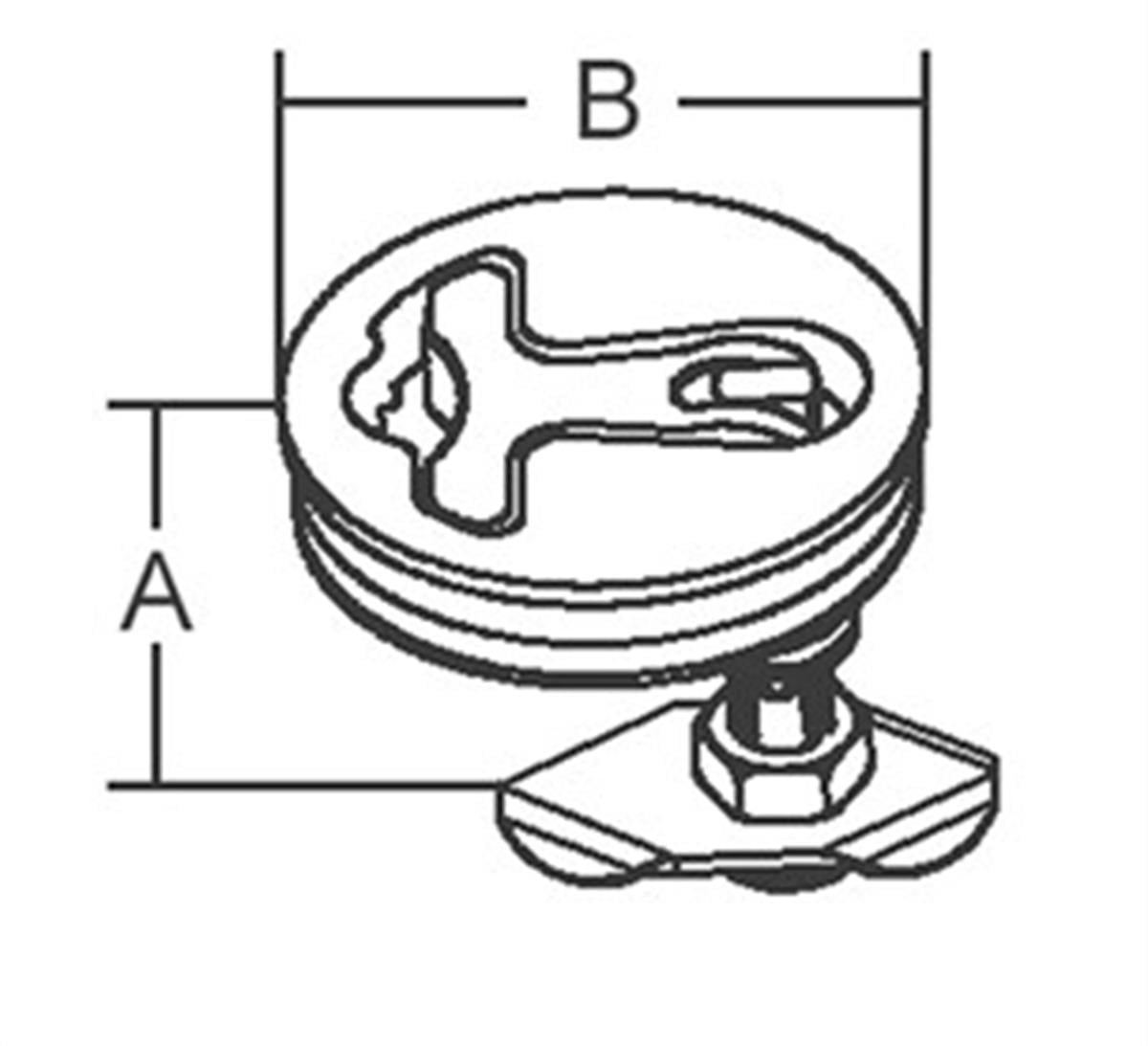 Gömme kulp, kilitsiz 86mm