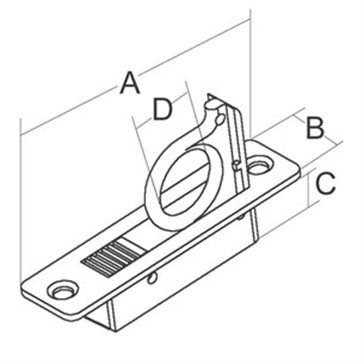 Gömme kulp 83x21mm