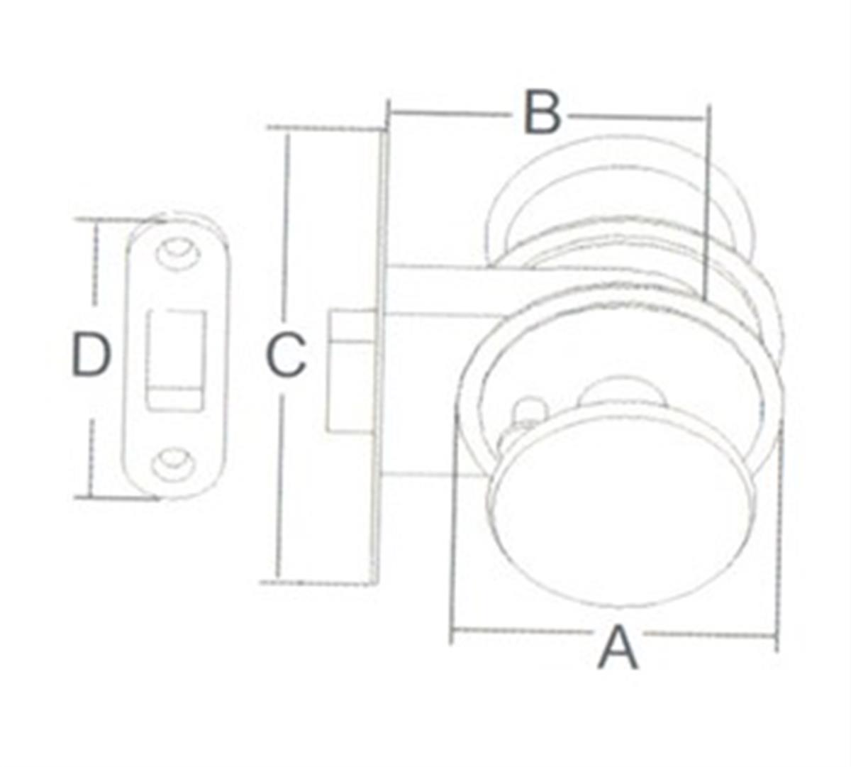 Kapı kilidi 62 92MM
