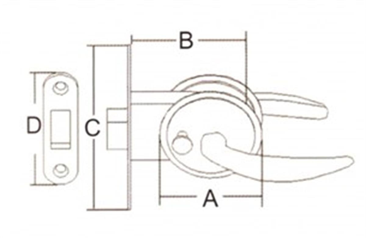 Kapı kilidi A62 92MM