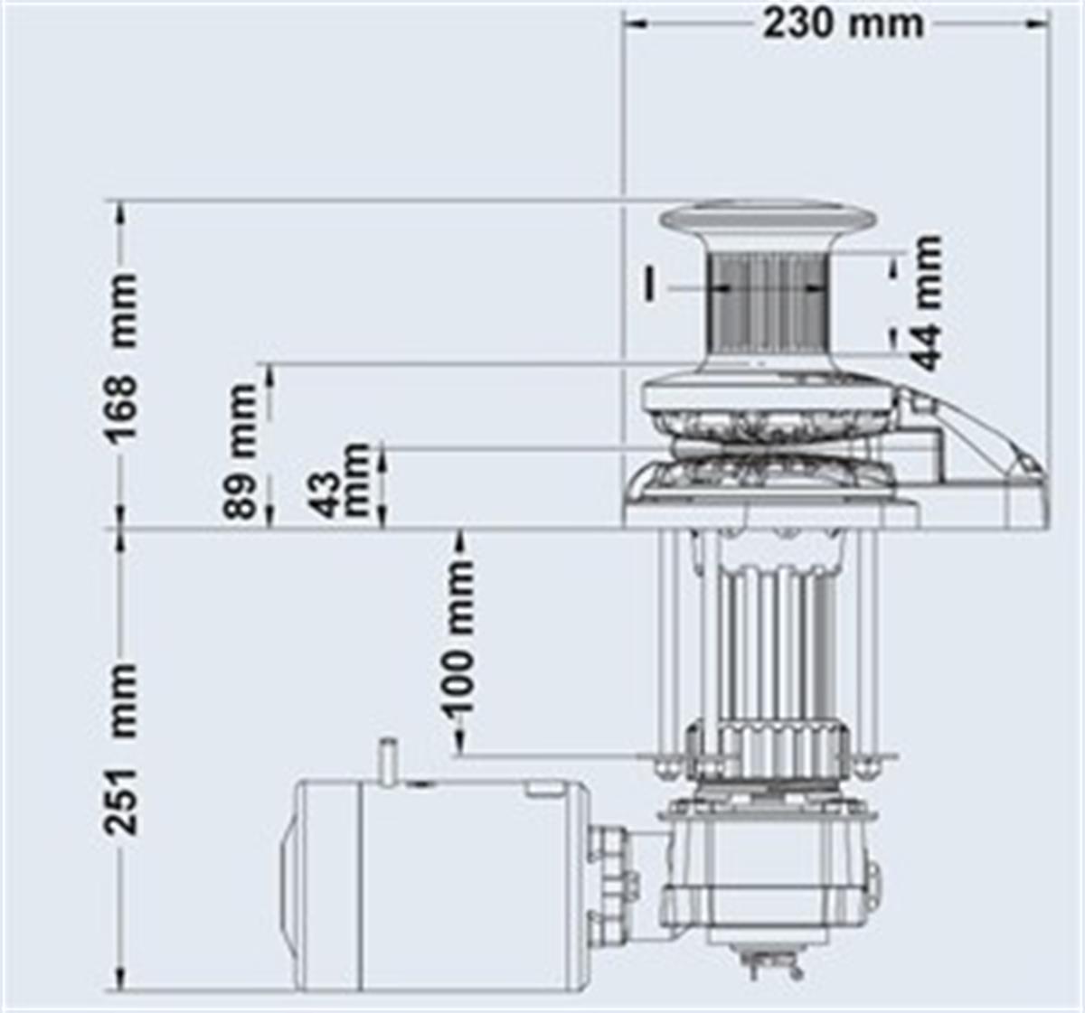Maxwell RC-10 1000W 12V 8mm Tamburlu Dik Irgat