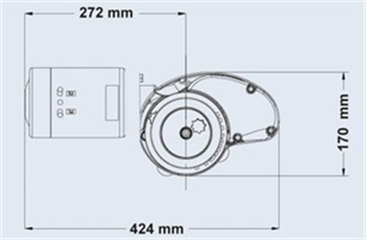 Maxwell RC-10 1000W 12V 8mm Tambursuz Dik Irgat 