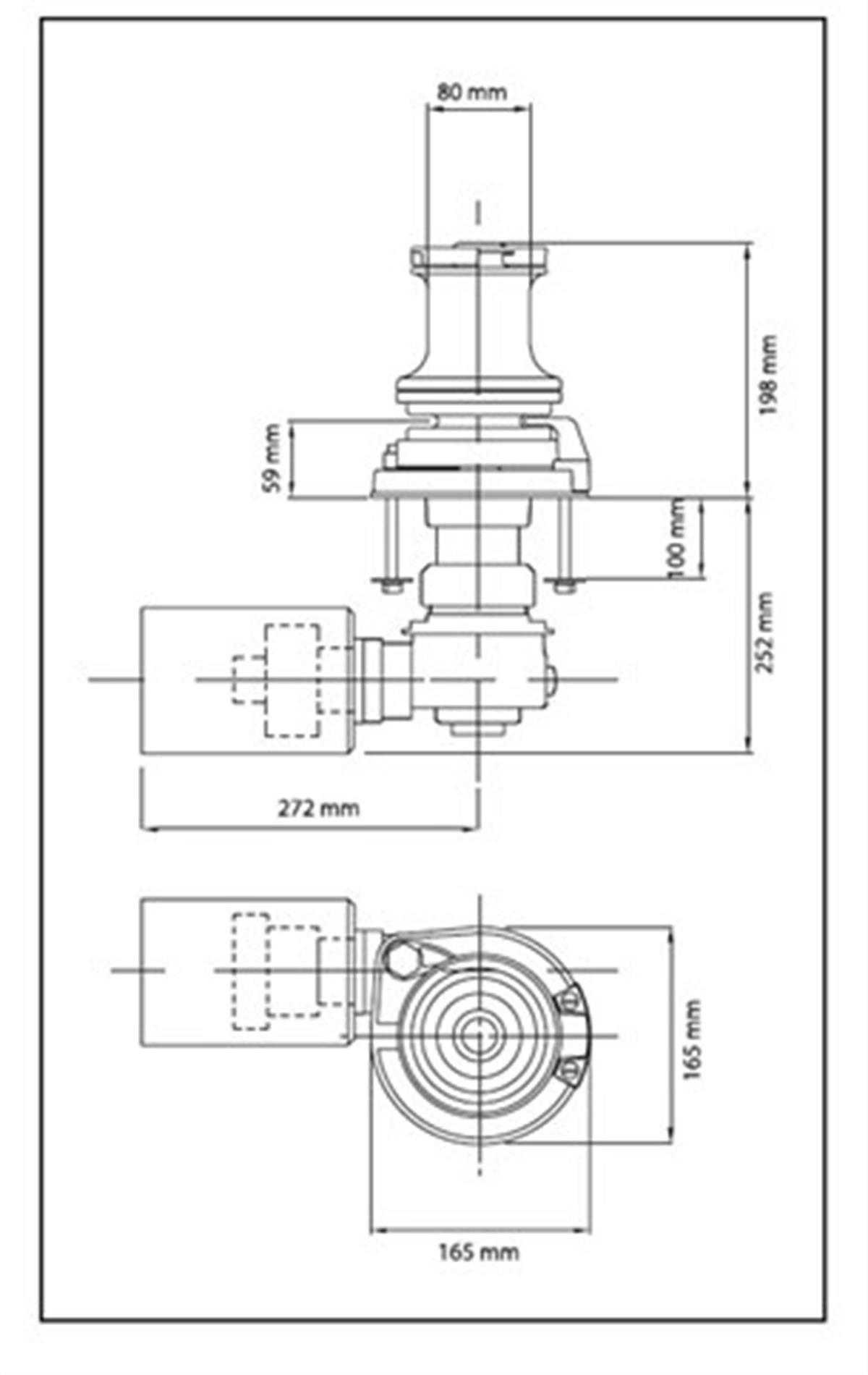 Maxwell VW 1000 Serisi 1000W 12V 6-8 mm Tamburlu Dik Irgat 