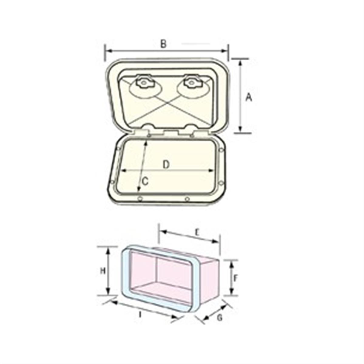 Nuova Rade Plastik Dolap 353x606 mm