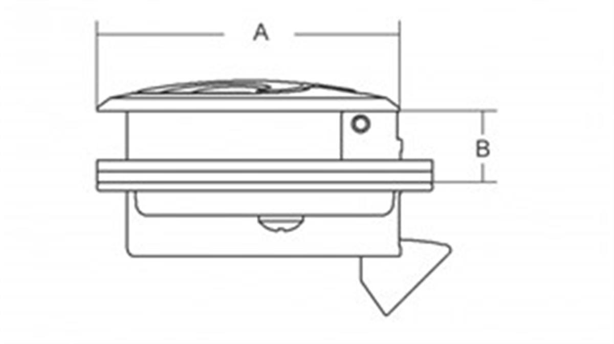 Paslanmaz Çelik Gömme kulp 61mm Kilitsiz