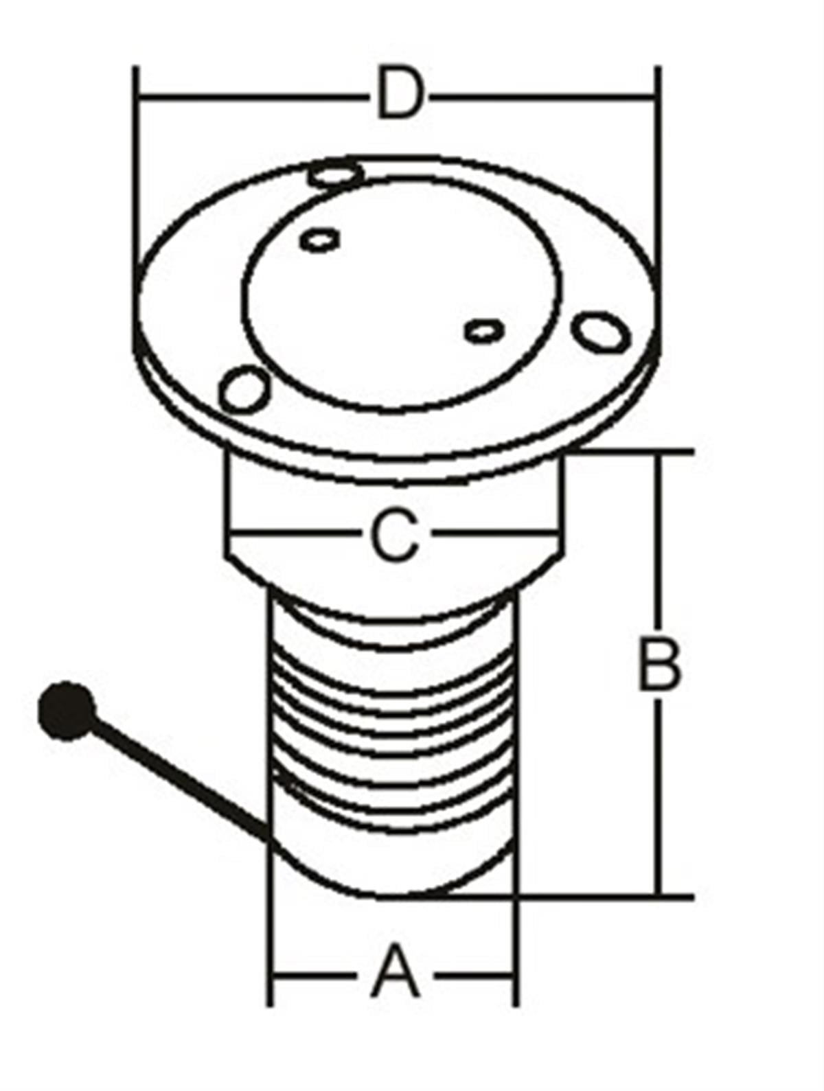 Paslanmaz Çelik Benzin Dolum ağızı 50mm