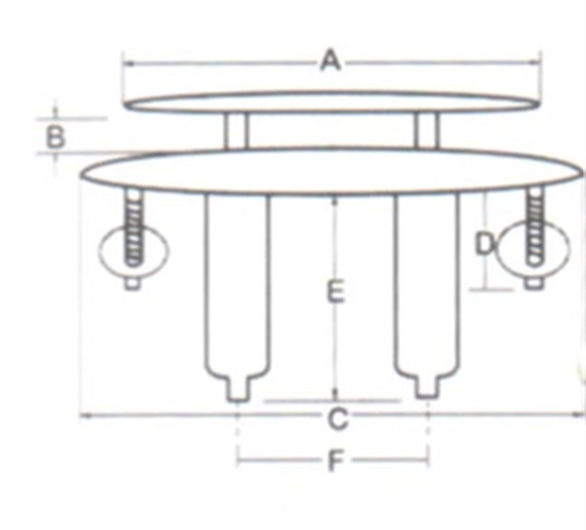 Paslanmaz Çelik Koç Boynuzu Gömme 154mm