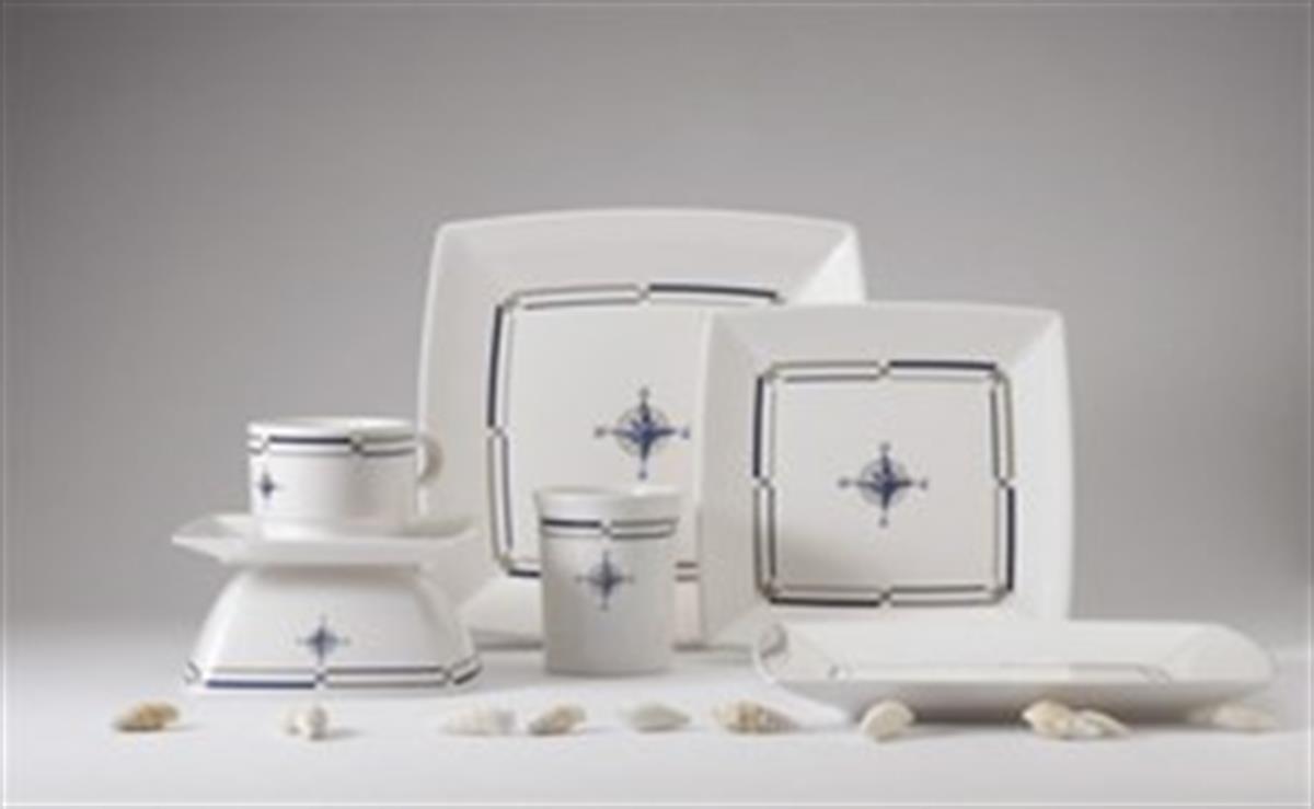 Quadrato Compass Yemek Tabağı