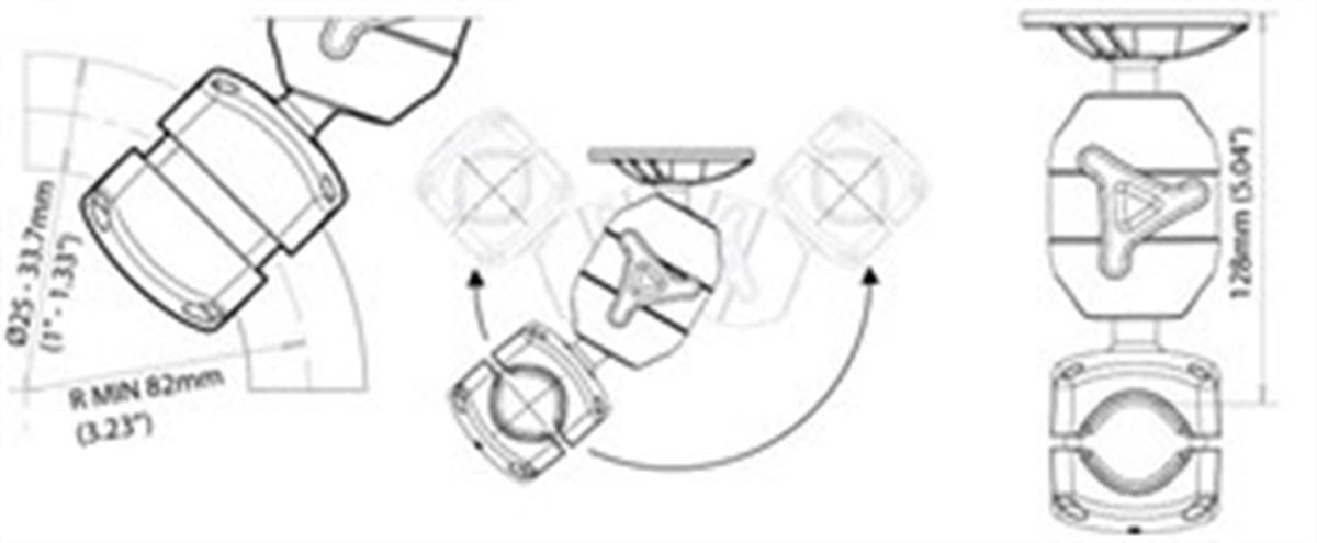 Scanstrut RL-505-ARM Rokk Midi Montaj Braketi