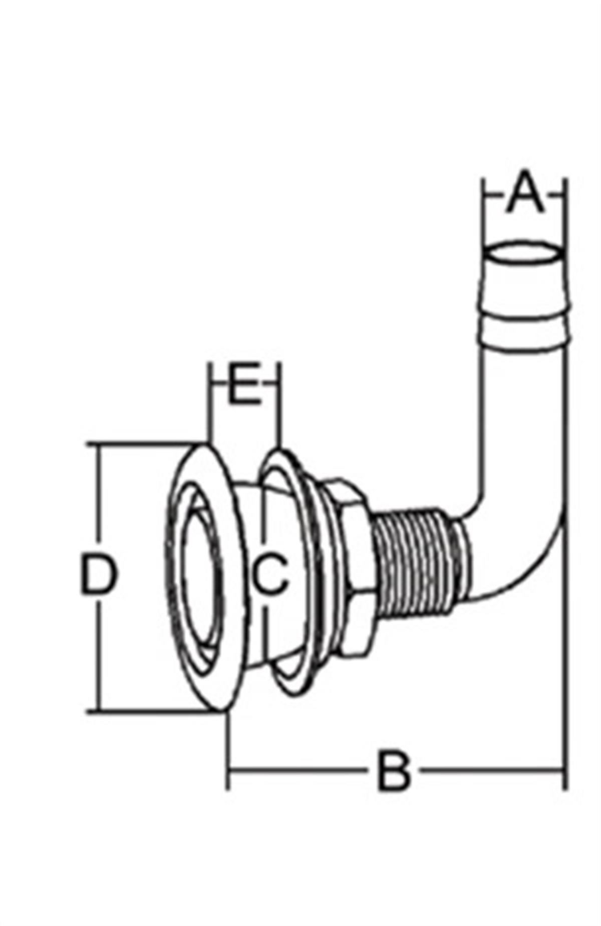 Tank havalandırma gömme 3/4
