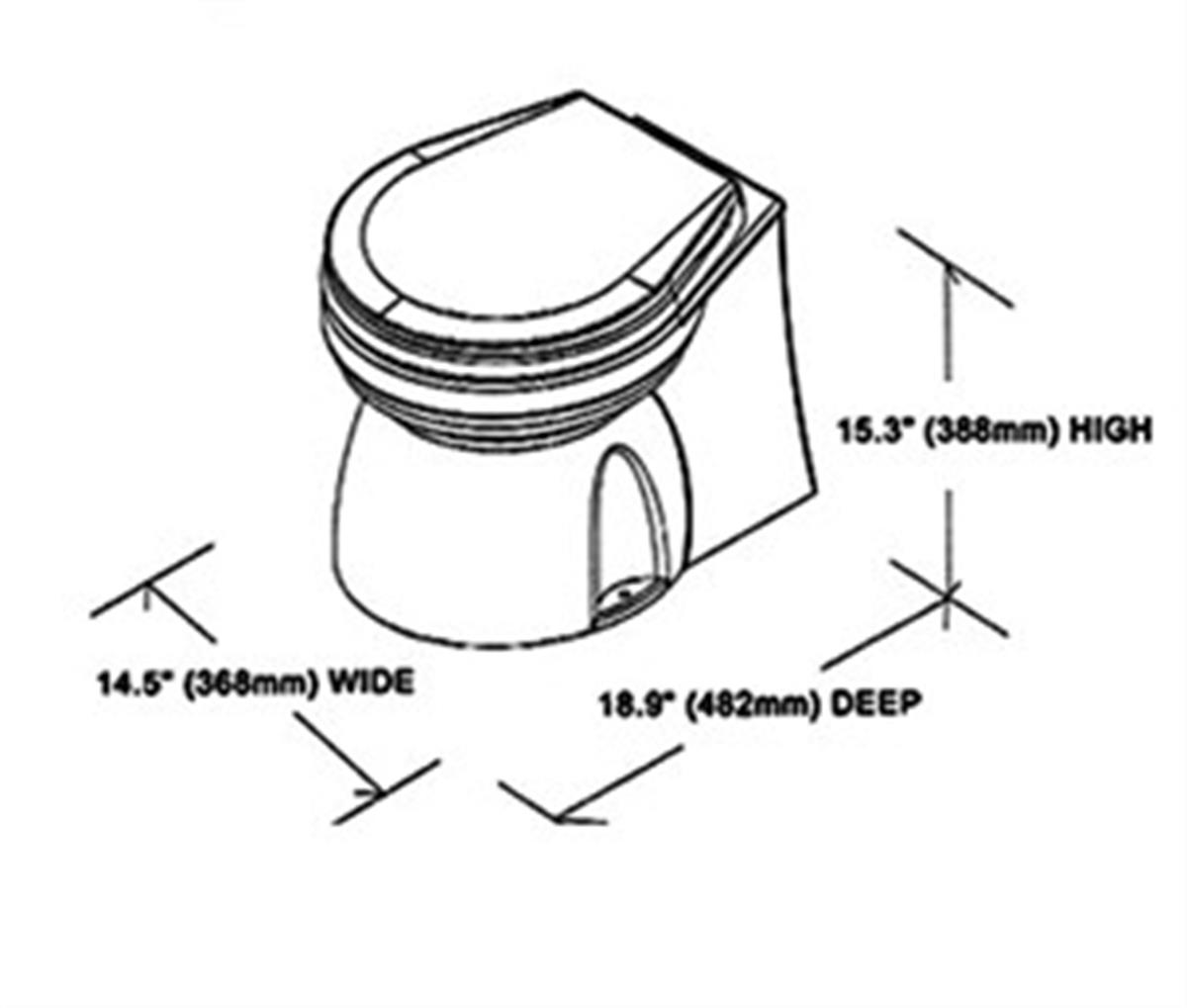 TMC Elektrikli Sessiz Tuvalet 12V
