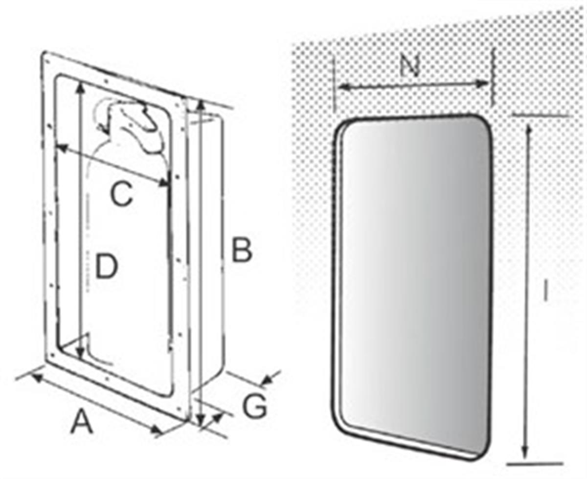 YANGIN SÖNDÜRÜCÜ YUVASI 2KG İÇİN ŞEFFAF KAPAKLI