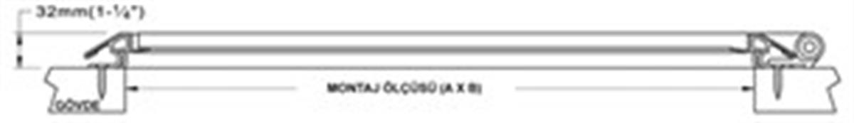 Yuvarlak modern hatch 495mm