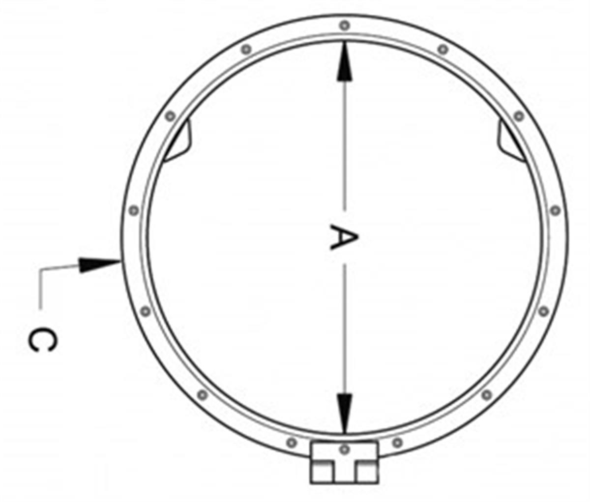 Yuvarlak modern hatch 495mm