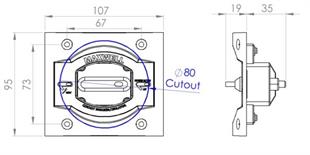 Maxwell Termal Sigorta 12/24V 80 Amper