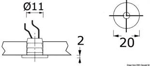 Apis Merdiven Lambası Beyaz 12/24V