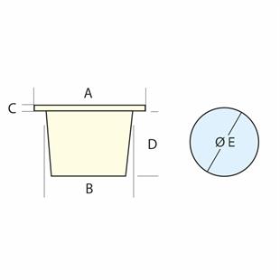 Duş Yuvası montaj beyaz 