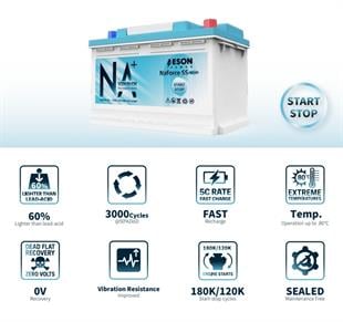 Aeson Power Sodyum-Ion S&S Akü 12V/60A - CCA950