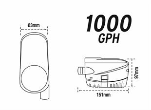 Nuova Rade 24V/1000 Gph Otomatik Sintine Pompası 