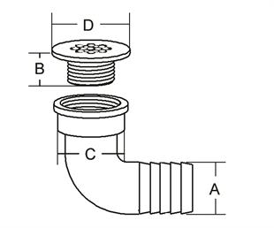Su gideri 25MM İKİ PARÇALI