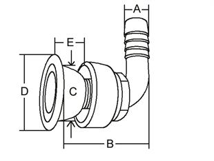 Tank havalandırma 90 DERECE 35MM