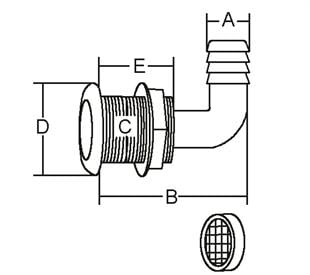 Tank havalandırma 90 DERECE 33MM