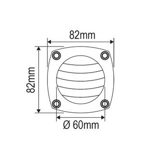 Plastik havalandırma Ø86mm