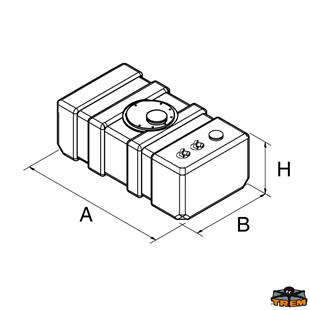 Trem Portatif Yakıt Tankı 50x35x23