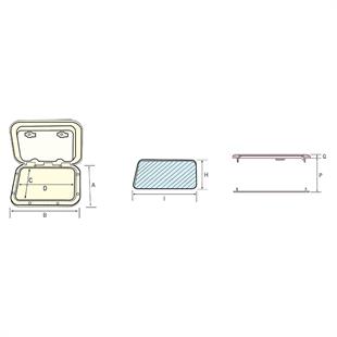 Nuova Rade plastik hatch 48X48CM