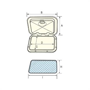 SU GEÇİRMEZ GÖMME KAPAK 243X607MM, GRİ