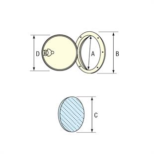 Nuova Rade Plastik Kontrol Kapağı Ø: 265 mm