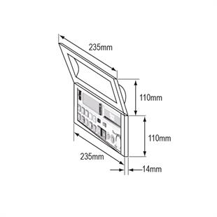 Şeffaf Kapaklı Su Geçirmez Teyp Kapağı