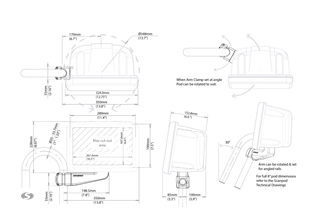 SPR-8-AM BEYAZ 8KOMPAKT POD, DİRSEKLİ RAYA MONTAJ