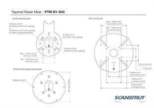 PTM-R1-S40 MONTAJ AYAĞI. UYDU/RADAR/KAMERA