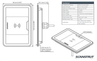 ROKK WIRELESS SURFACE 3 COIL 15W,12/24V KABL.ŞARJ