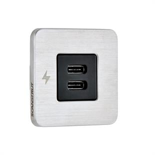 TILE-USB-C/USB-C ŞARJ SOKETİ, SİYAH ÇERÇEVE