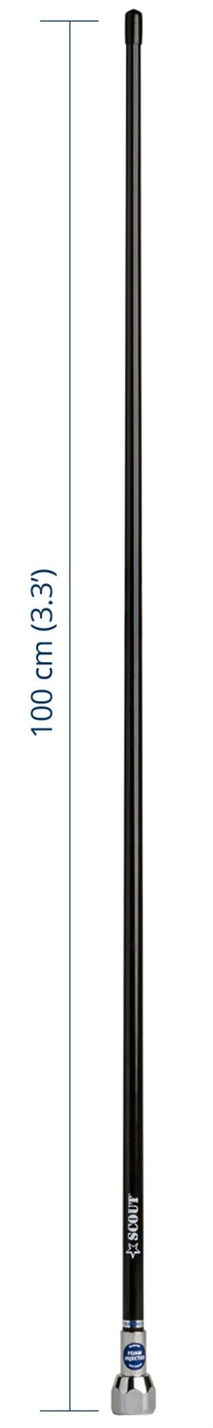 SCOUT -QUICK 1- VHF ANTENİ, FİBERGLASS 1.0 MT, SYH