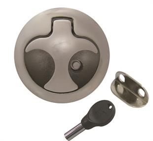 Paslanmaz Çelik Gömme kulp 61mm Kilitli