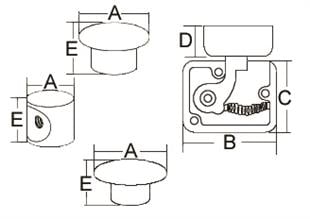 Tutmalı Dolap kilidi, Oval