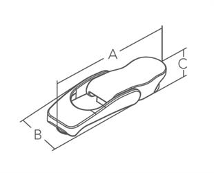 Gergili Kilit, anahtarlı 82x25mm