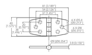 KAPAKLI MENTEŞE 40X81MM