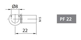 Mafsallı Amörtisör Başlığı PF22/M5/M8