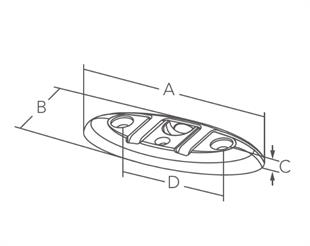 Paslanmaz Çelik Koç Boynuzu 202x73mm