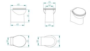 Smart 12V Beyaz Taş Taharet Kitli Tuvalet 