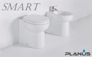 Smart 12V Beyaz Kısa Taş Taharet Kitli Tuvalet