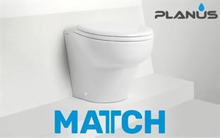 Match 12V Beyaz Kısa Taş. Thr. Kitli Tuvalet