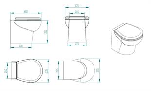 Match 12V Beyaz Kısa Taş. Thr. Kitli Tuvalet